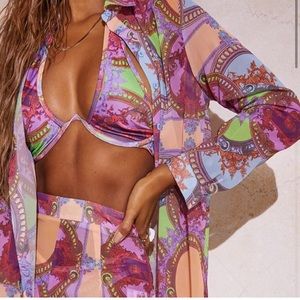 Multi-scarf Beach Print Set
